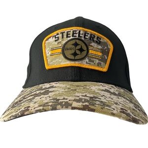New Era Pittsburgh Steelers Salute to Service 39THIRTY Flex Hat Adult Size Sm/M